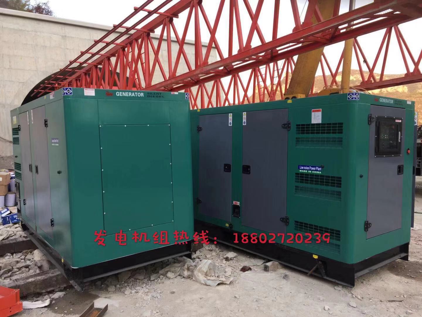 架橋兩臺(tái)靜音玉柴發(fā)電機(jī)組